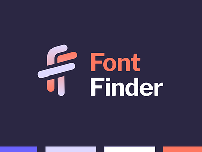 Font Finder app branding fonts icon logo minimal typography