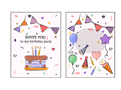 birthday stickers and cards