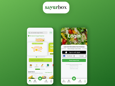 Sayurbox (redesign) app design ui