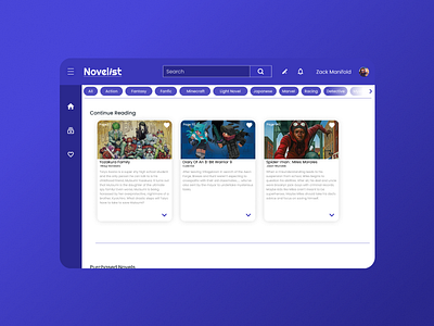 Novelist design ui