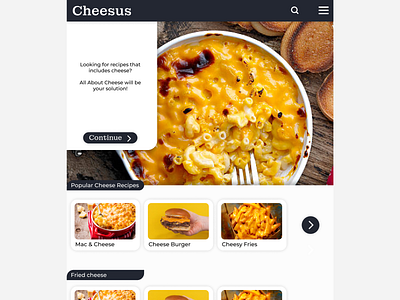 Cheesus cheese design food graphic design macaroni ui webdesign website