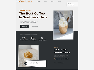 CoffeeCream ui web webdesign website