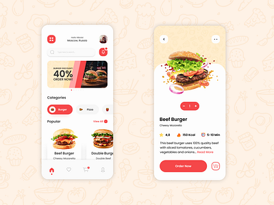 Fast Food App UI Design