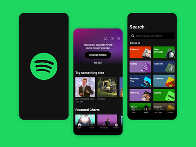 Spotify Remake UI Design app design ui ux
