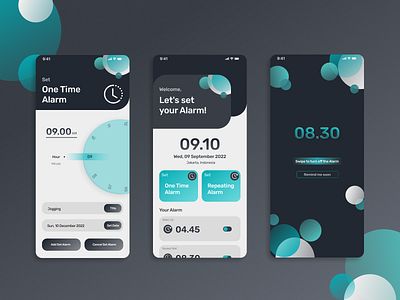 Alarm app app design ui