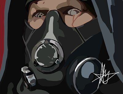 Stitch from Call of Duty : Warzone design graphic design illustration vector