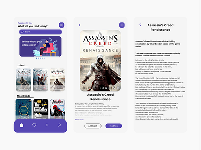 Bookoholic UI Design