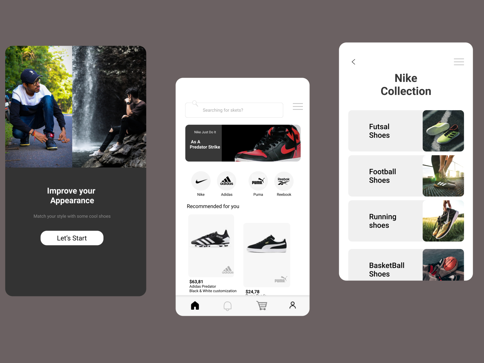 Ui/UX Sport Shoes App Made by Ryas by Ryas CQ on Dribbble