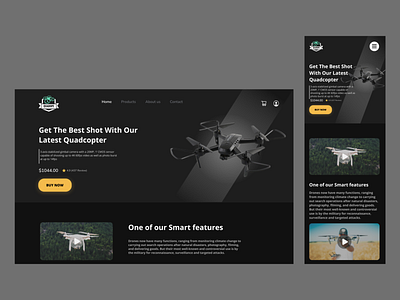 Quadope Web Design & Responsive web design drone ui ux web design