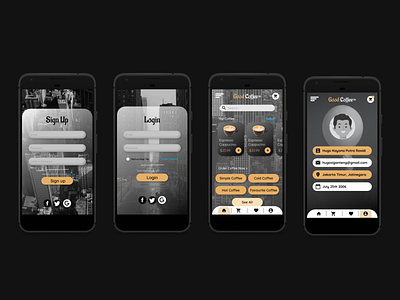 Coffee App Design ui