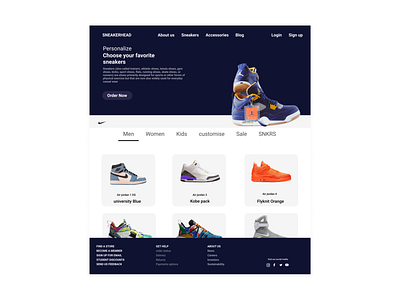 Redesign web shoes