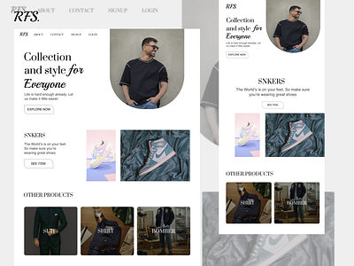 RFS WEB design fashion figma logo ui vector web