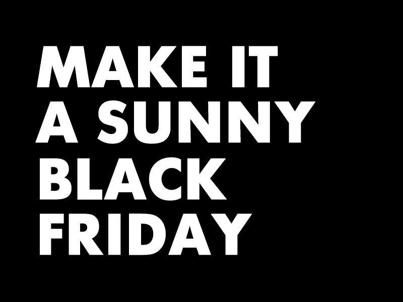 Black Friday Animation animation black friday email headline holiday holiday ads sunglasses sunny