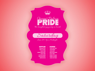 Gay Pride Party Flyer