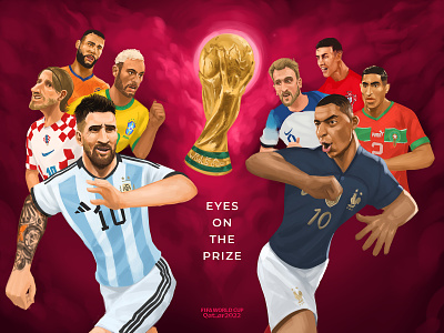 Eyes on the prize art digital painting illustration world cup