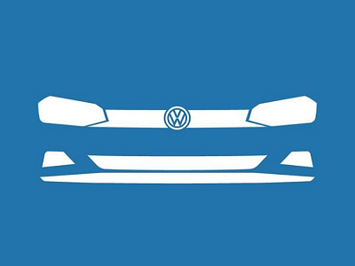 VW branding car volkswagen