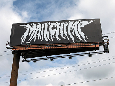 MailChimp Metal Billboard atlanta billboard hand drawn illustration type