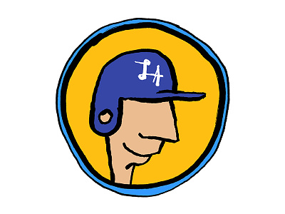 Los Angeles Dodgers Sticker baseball california dodgers go dodgers hat helmet la los angeles mlb sticker