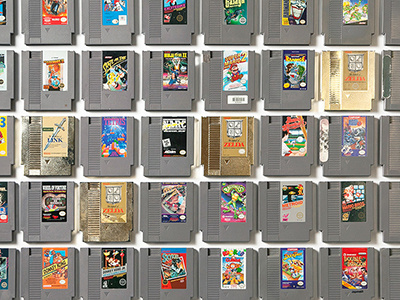 50 Nintendo Games nes nintendo organized photograph retro