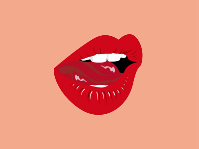 Lips Illustration design fashion graphic design illustration lips lipstick logo vector