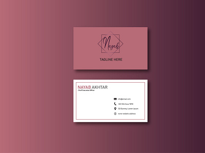 Elegant Business Card branding design graphic design illustration logo typography