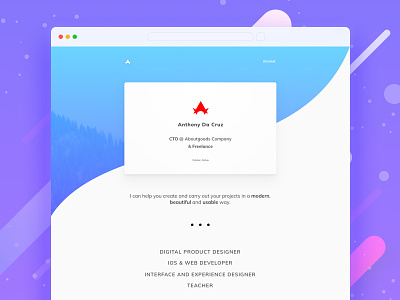 Portfolio 2018 blue designer minimal portfolio product designer red website