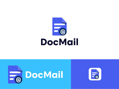 DocMail logo app logo branding business logo creative design document logo email logo flat graphic design icon illustration logo logo creator logo maker minimal mobile app modern social logo ui vector