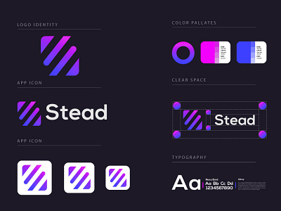 stead logo design