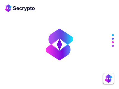 Secrypto modern logo design