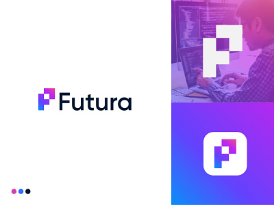 Futura modern tech logo design