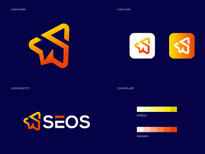 seos modern minimalist logo design