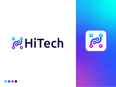Hitech modern technology logo design