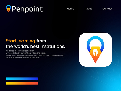 Penpoint learning logo | modern logo design-unused logo