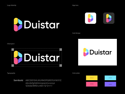 Duistar modern brand identity logo design