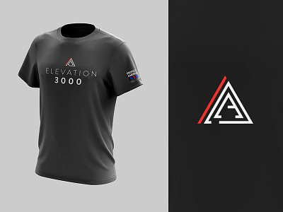 Elevation 3000 Dribbble climbing elevation logo design mountain t shirt