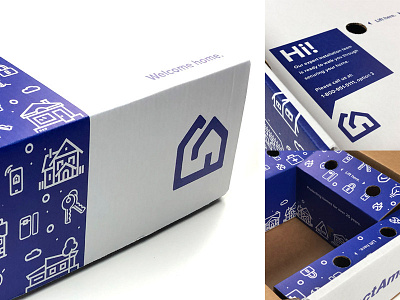Protect America Packaging & Box box design branding package design security vector