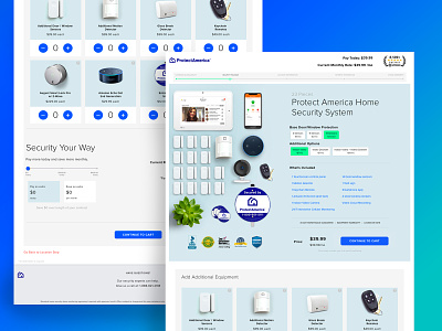 Shopping Landing Page Concept Redux design e-commerce e-commerce design home security ui ux website