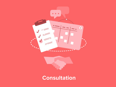 Consultation connection consult consultation consulting flat handshake icon sales