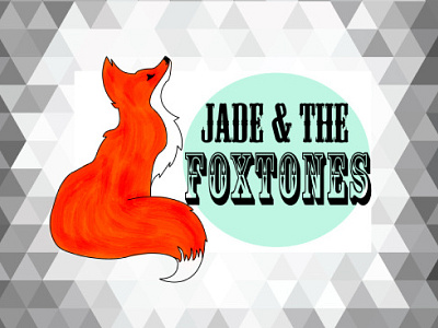 Jade & the Foxtones band band name fox foxes jade logo mod retro