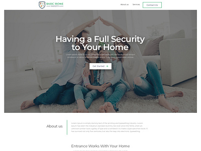 Basic Home Safety branding creative design graphic design illustration logo typography ui ux vector