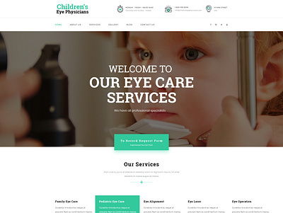 Children's Eye Physicians branding creative design graphic design illustration logo typography ui ux vector