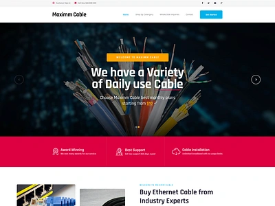 Maximm Cable branding creative design graphic design illustration logo typography ui ux vector