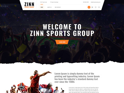 ZINN SPORTS GROUP branding design graphic design