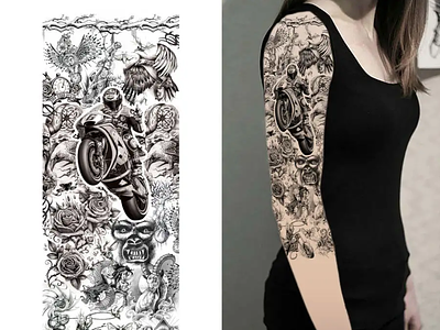 Sleeve Tattoo designs, themes, templates and downloadable graphic