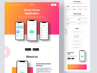 Smart Home Landing Page