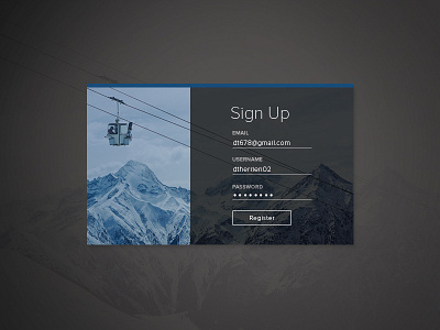Sign Up Form daily ui form sign up