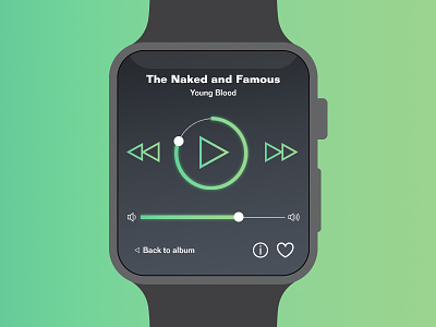 Music Player apple daily ui music player watch