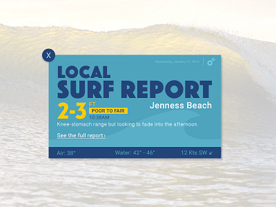 Pop-Up Surf Report 16 daily ui pop up report surf