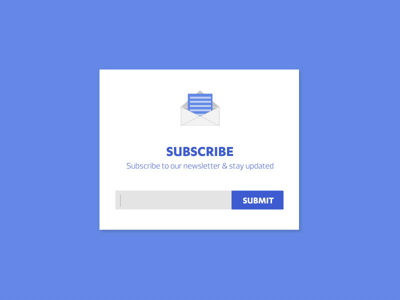 Subscribe animation daily ui envelope subscribe updates