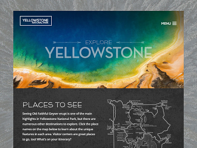 Yellowstone daily ui homepage maps yellowstone